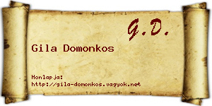 Gila Domonkos névjegykártya